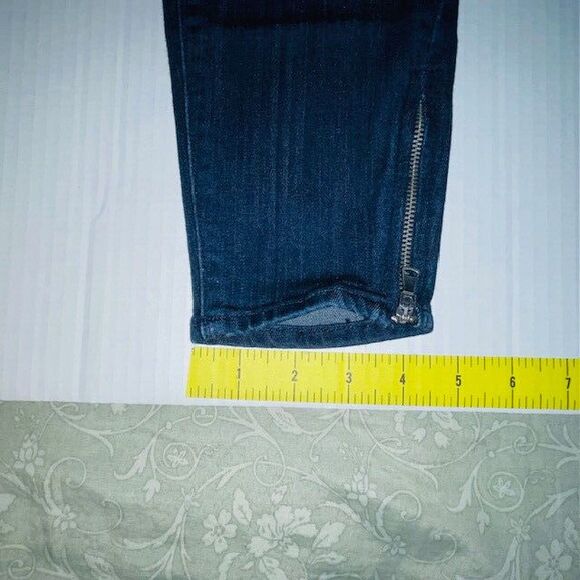 Paige Jeans Womens Jane Zip Mid Rise Slim Ankle Zip Medium Wash Size 27 - Picture 9 of 14